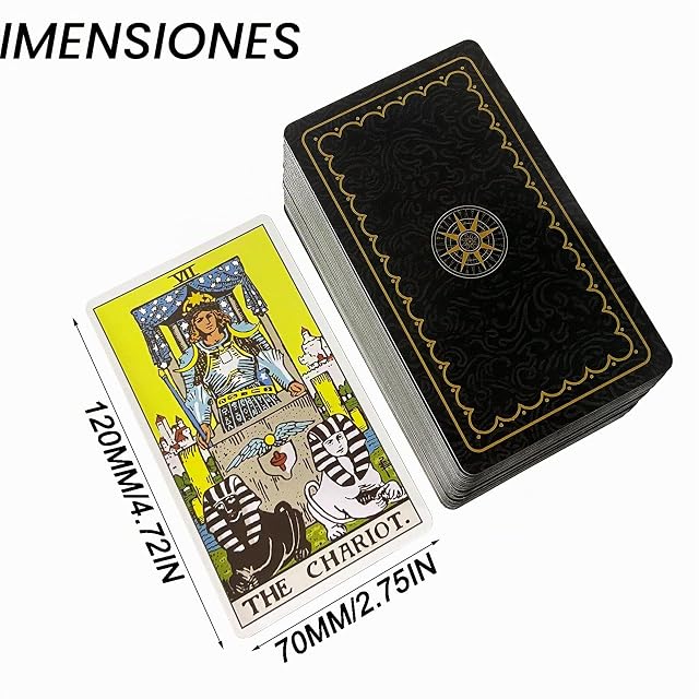 Foto 2 de 8 de IXIGER Baraja de cartas de tarot con libro guía, cartas de tarot para principiantes