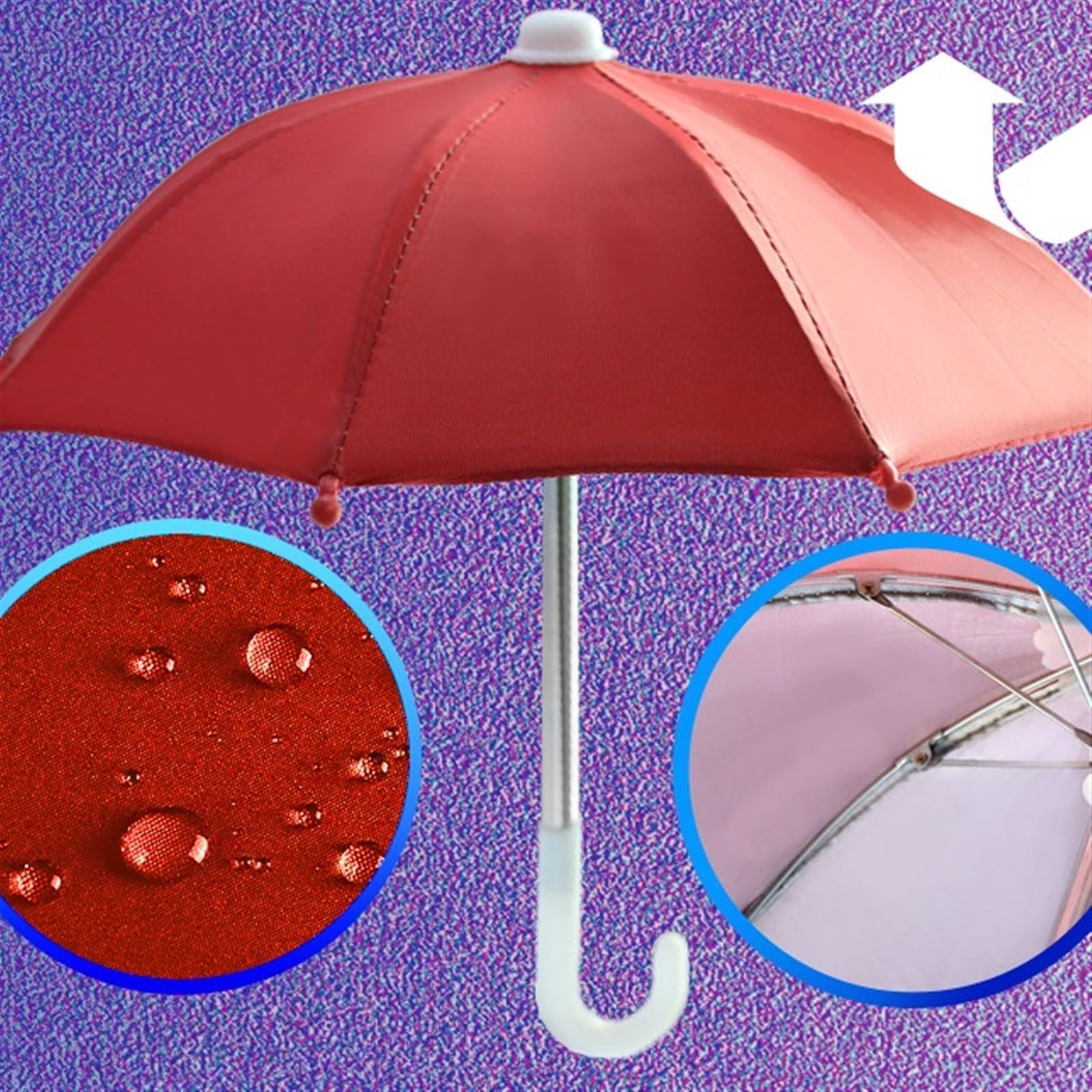 LYGSWDB Parasol samochodowy uchwyt do nawigacji w telefonie motocykl mały parasol przeciwdeszczowy osłona przeciwsłoneczna