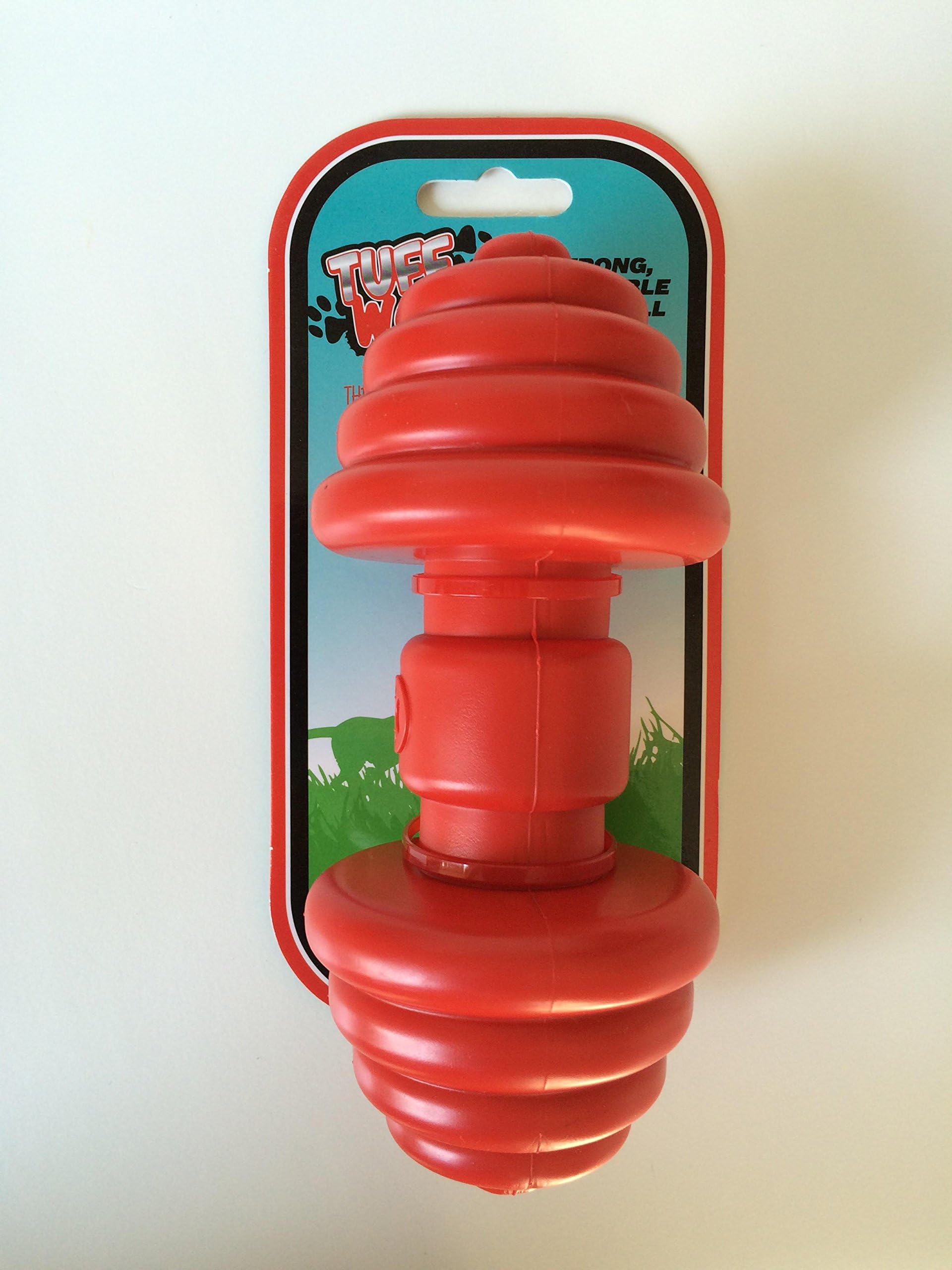 Tuff woof floatables strong floatable dumbbell fetch toy chew great for water play