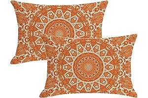 Jartinle Fall Orange Bohemian Outdoor Pillow Covers