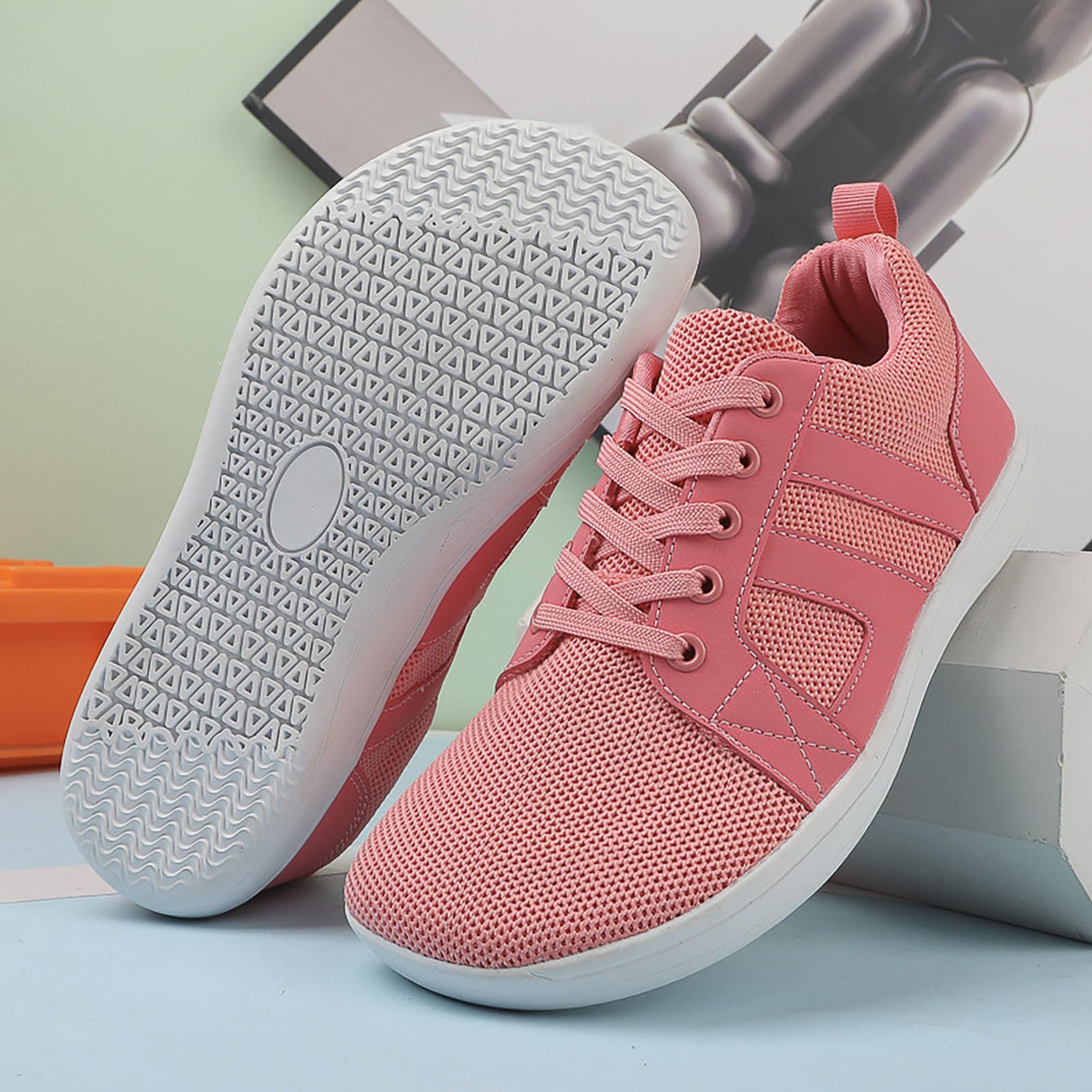 Scarpe Ginnastica Donna Ortopediche Scarpe Comode per Camminare Comode | Tennis Camminata in Rete Traspirante per Jogging Mattutino Calzature Atletica Concezione Ergonomica Fibra Ecologica