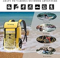 Vista 6 de Mochila impermeable Idrybag para hombres 25L/45L, bolsas secas para kayak, mochila seca para camping y senderismo