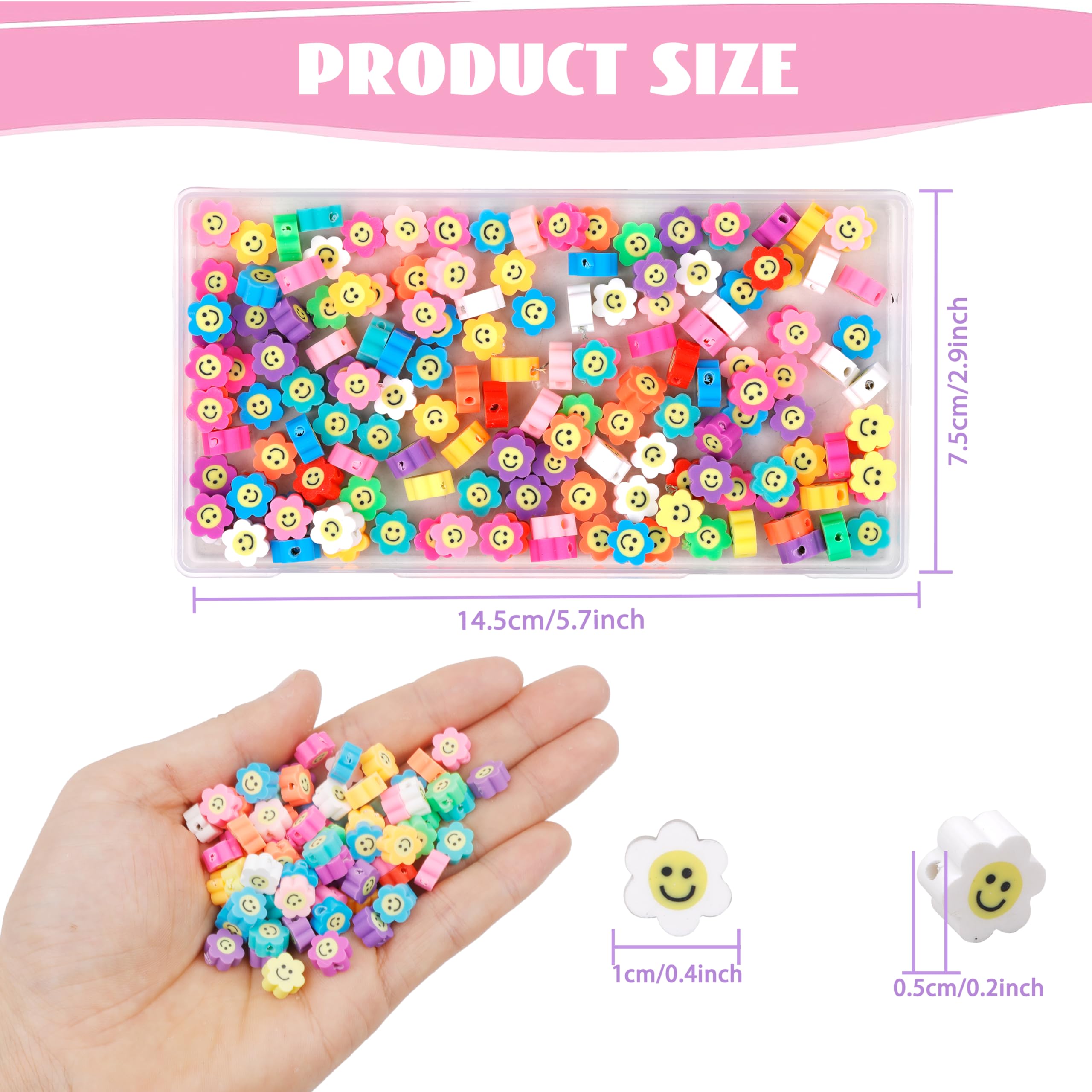 Cuentas De Arcilla Redondas Planas De 15 Pulgadas Y 4 5 De 0.315 In De Colores Mezclados De Polímero, Espaciador De Cuentas Sueltas Para Hacer Joyas De Bricolaje, Suministros De Pulsera