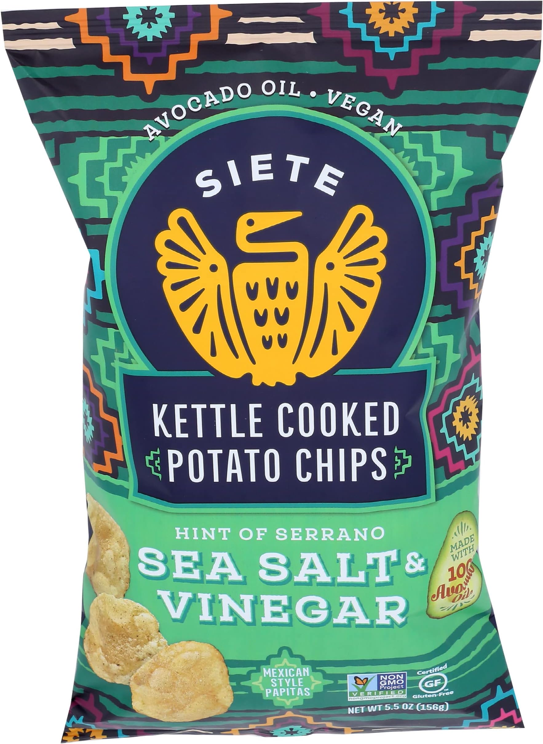 Siete Family Foods Sea Salt & Vinegar with Serrano Potato