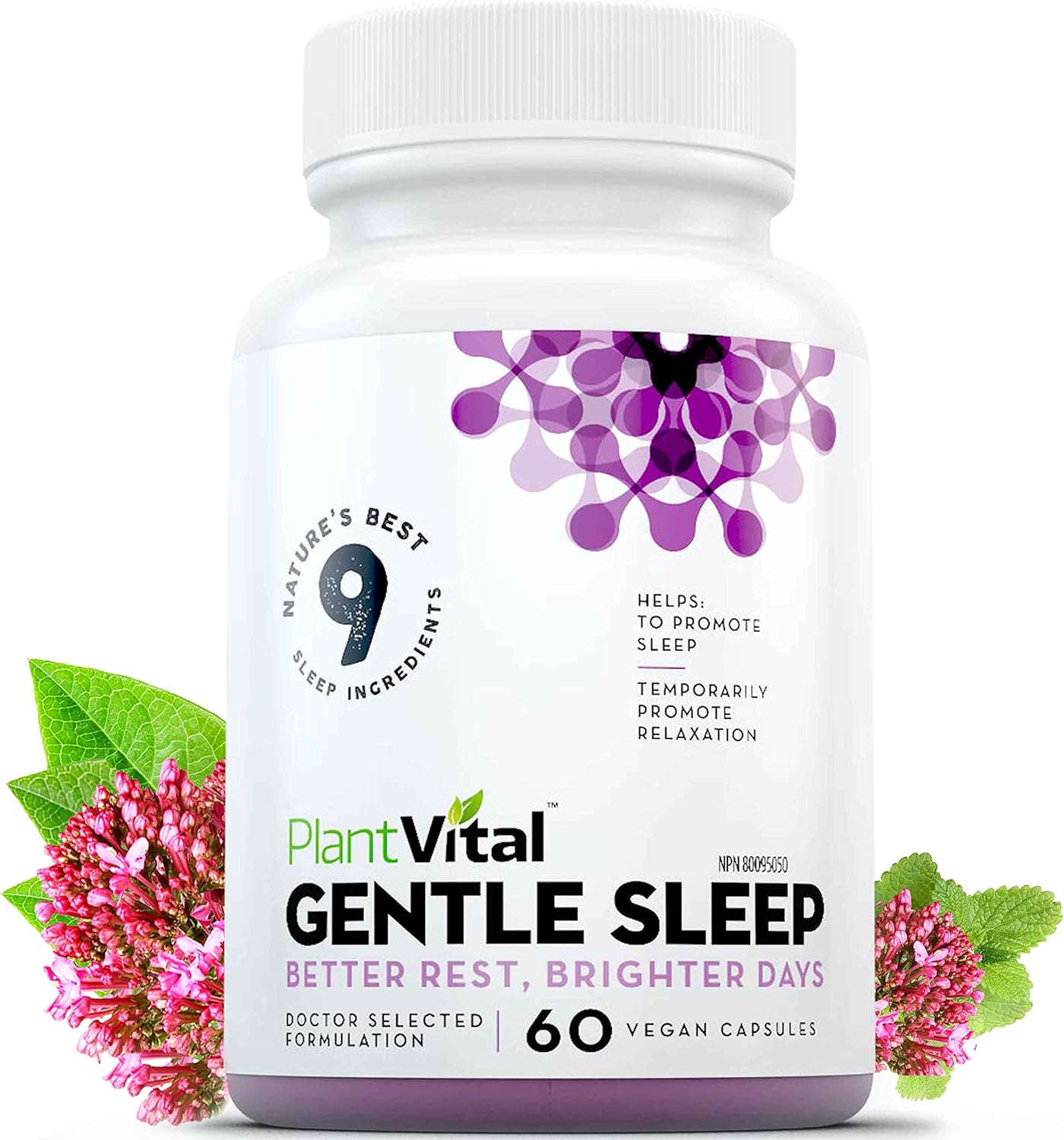 Plantvital Sleeping Pills For Adults Herbal Sleep Aid with Valerian