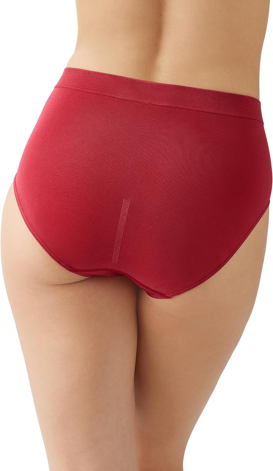 Wacoal Women's B-Smooth Seamless Full Coverage Brief Panty, 838175 Underwear, Regina Red, 3X-Large - Image 2