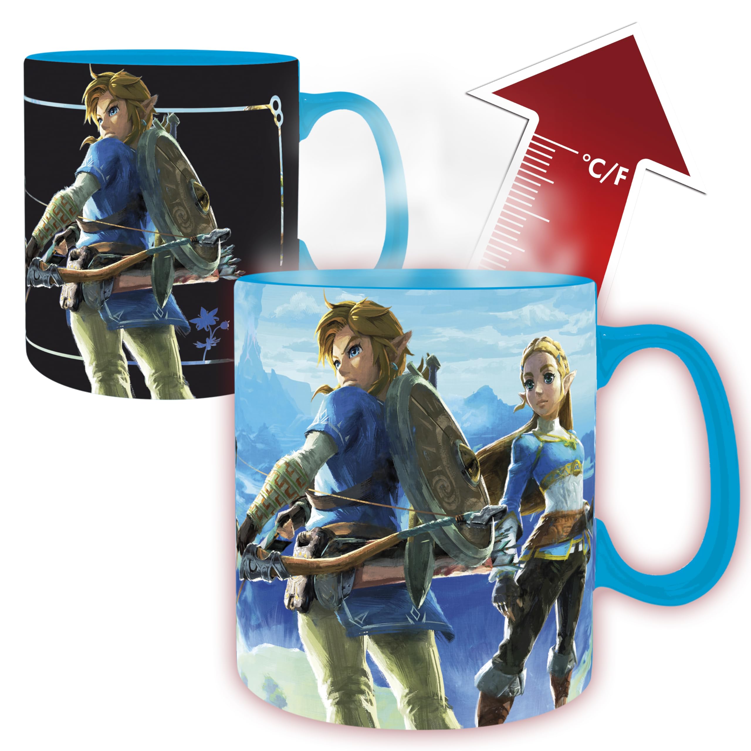 The Legend OFZELDA Heat Change Mug 460 ml Breath the Wild