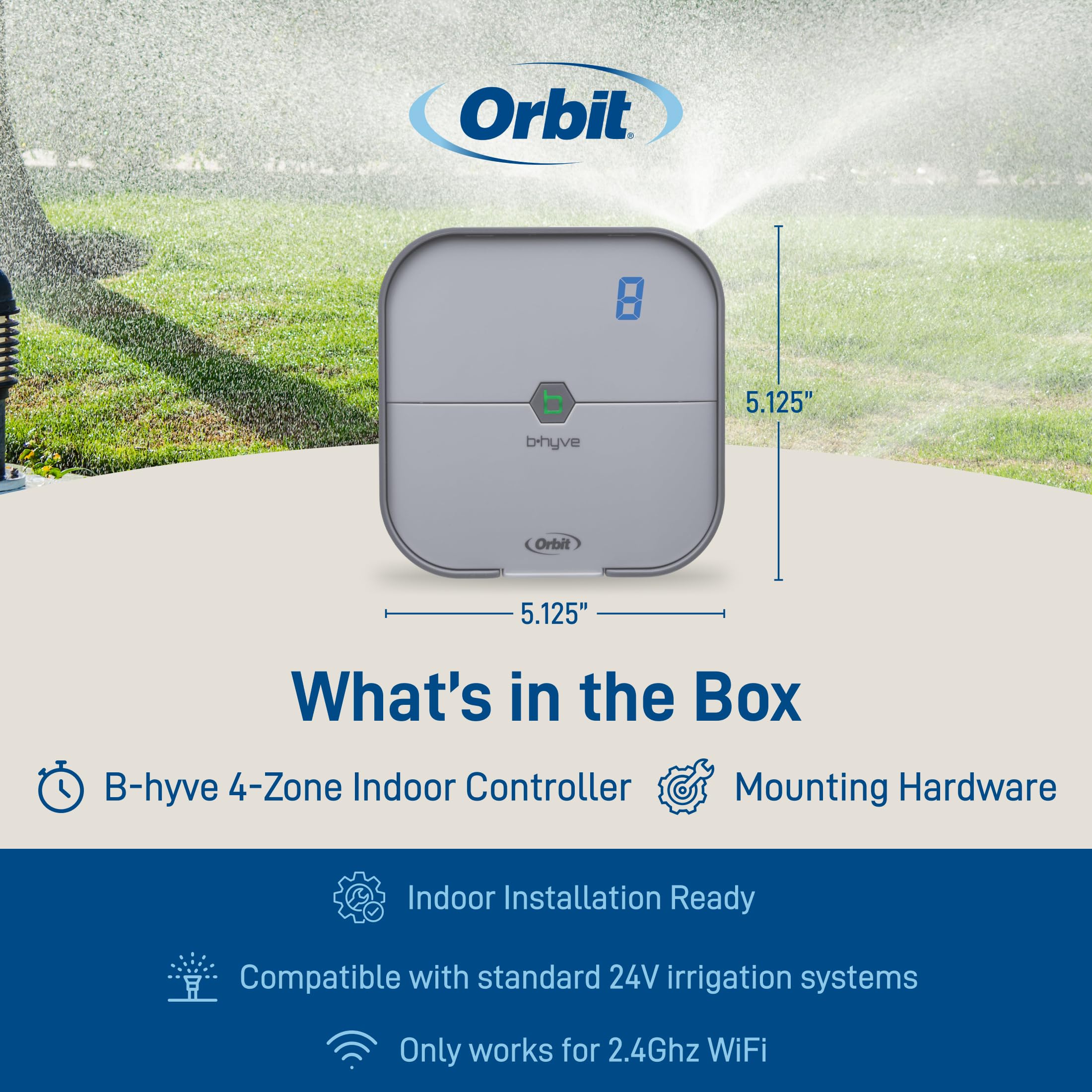 Orbit B-hyve - Regolatore intelligente per irrigazione da interni, a 8 zone