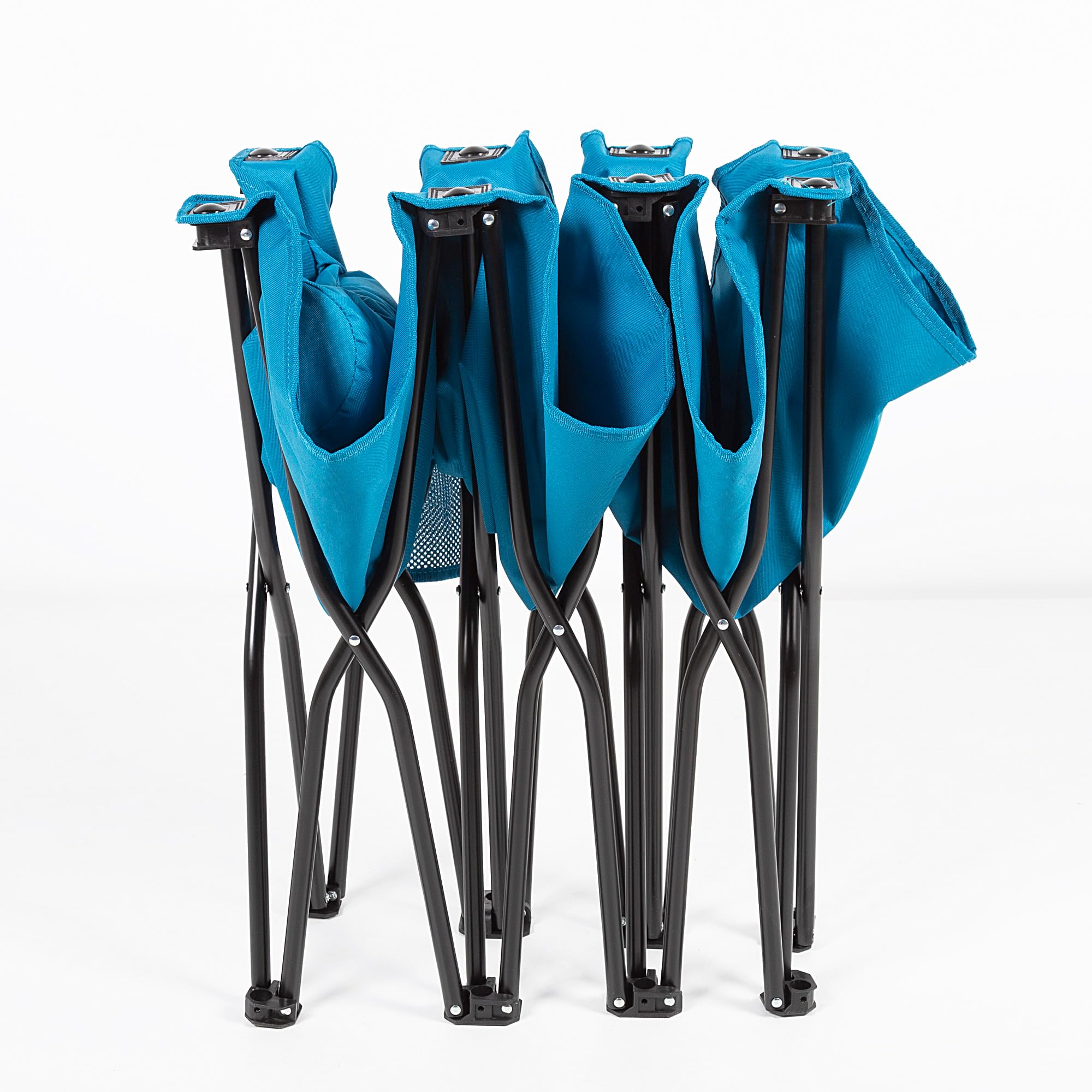 AKTIVE Cama Camping Plegable Azul Marino c/cojín (63042)