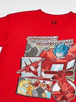 Tee-shirt Manches Courtes Transformers Pour Garçon - Taille M, Occasion Très Bon état, Coton