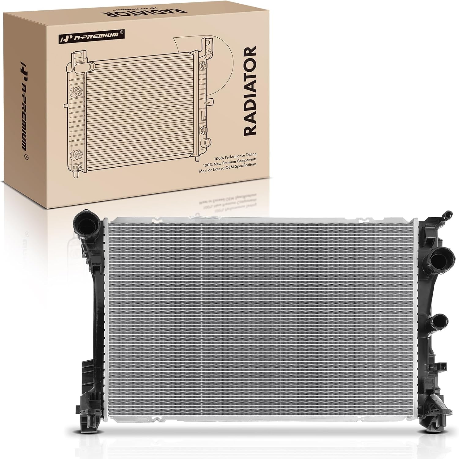 a-premium engine coolant radiator compatible with mercedes-benz sl400 2015-2016, sl450 2017-2018, sl550 2013-2018, slk300 2016, slc300 2017, slc43 amg 2017-2018, 2.0l 3.0l 4.7l, replace# a0995002503