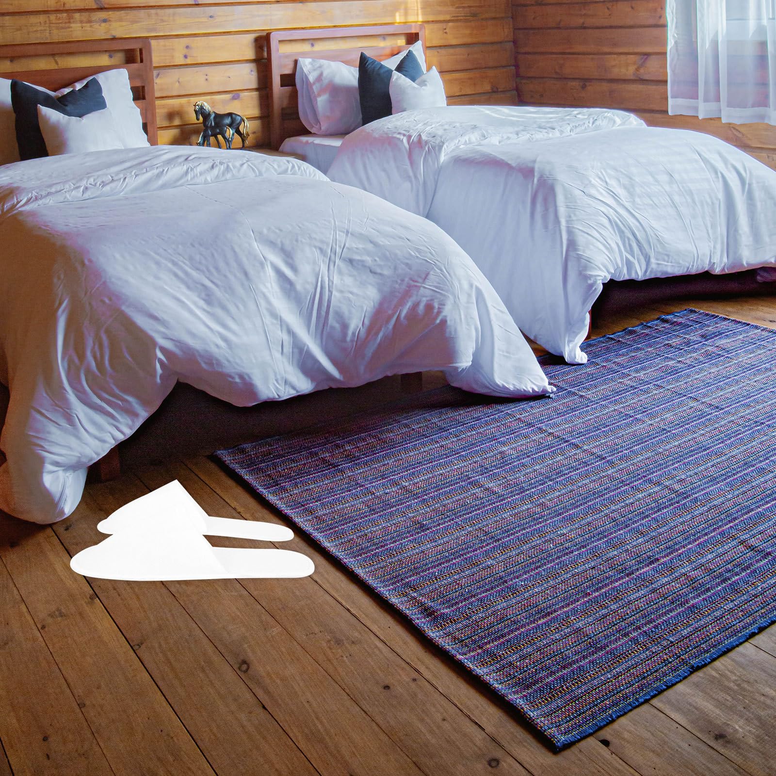 SUPVOX Paia di Pantofole Morbide e Antiscivolo Usa e Getta Bianche Non Tessuto 20 Comfort e Praticità per Viaggio e Motel