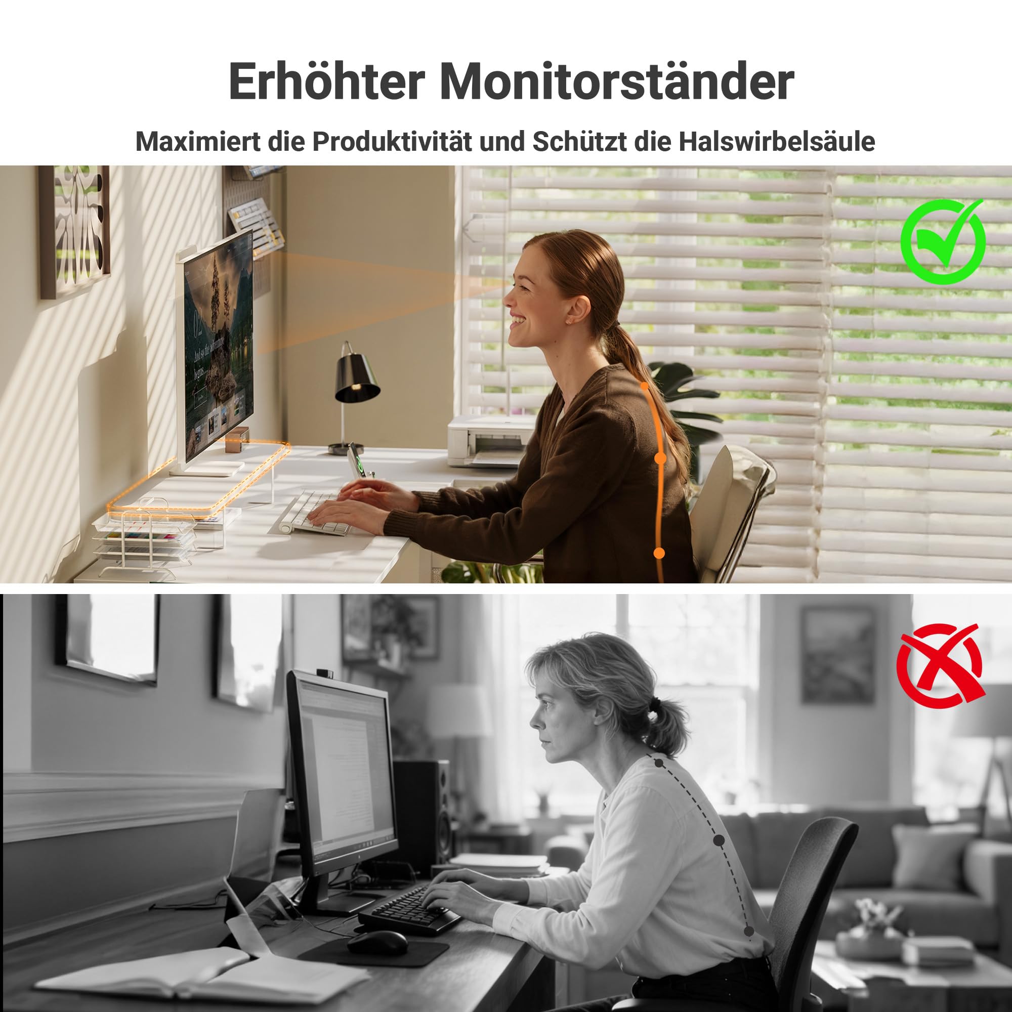 Claiks Schreibtisch L Form mit 4 Stoff Schubladen, 140x80 cm Eckschreibtisch mit USB-Ladeanschluss und Steckdose, L förmiger Schreibtisch mit Monitorablage für Büro, Weiß
