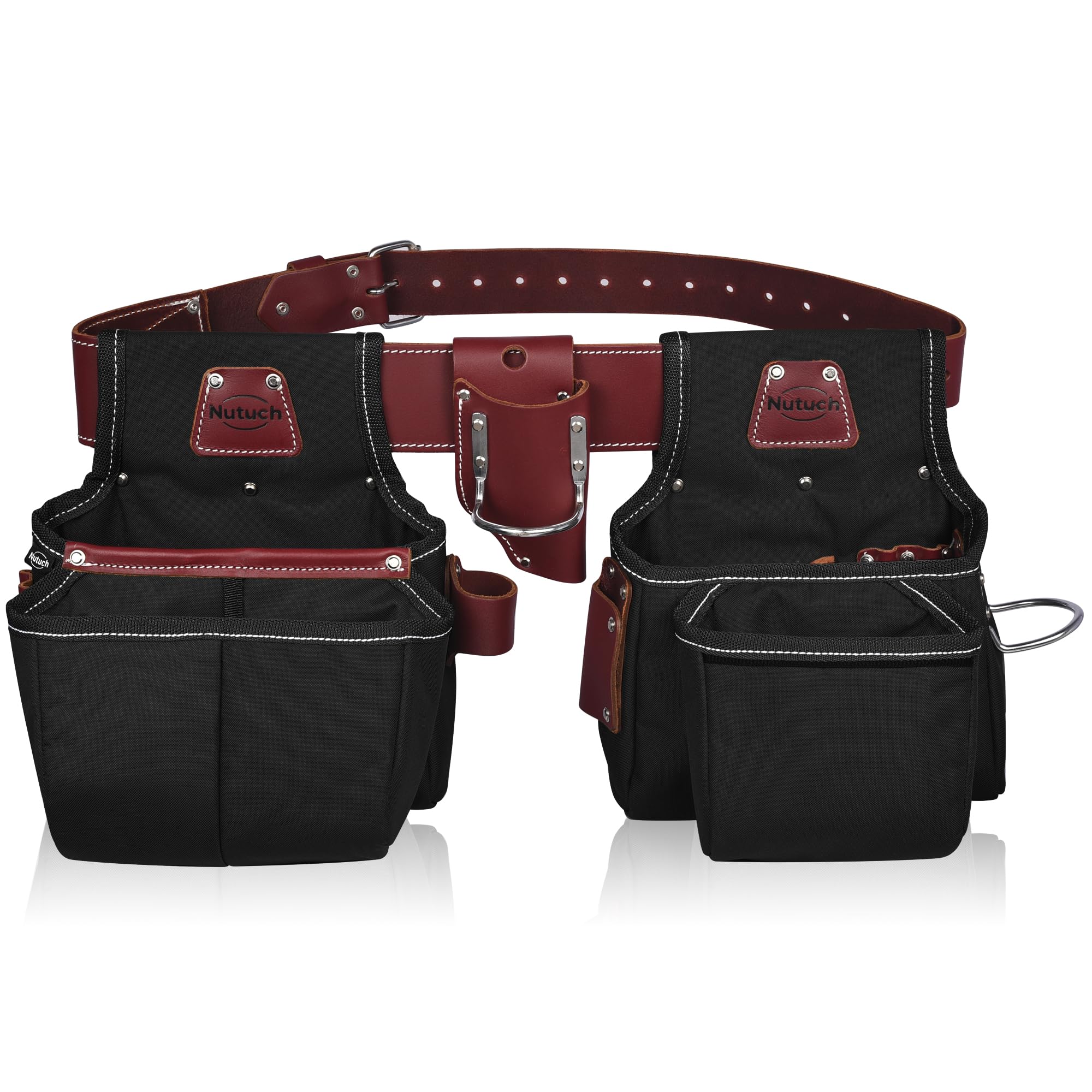 Cinturón de herramientas de nailon y cuero, bolsa de herramientas de nailon, carpintero, construcción, enmarcadores, cinturones de herramientas para electricistas, bolsas de herramientas para
