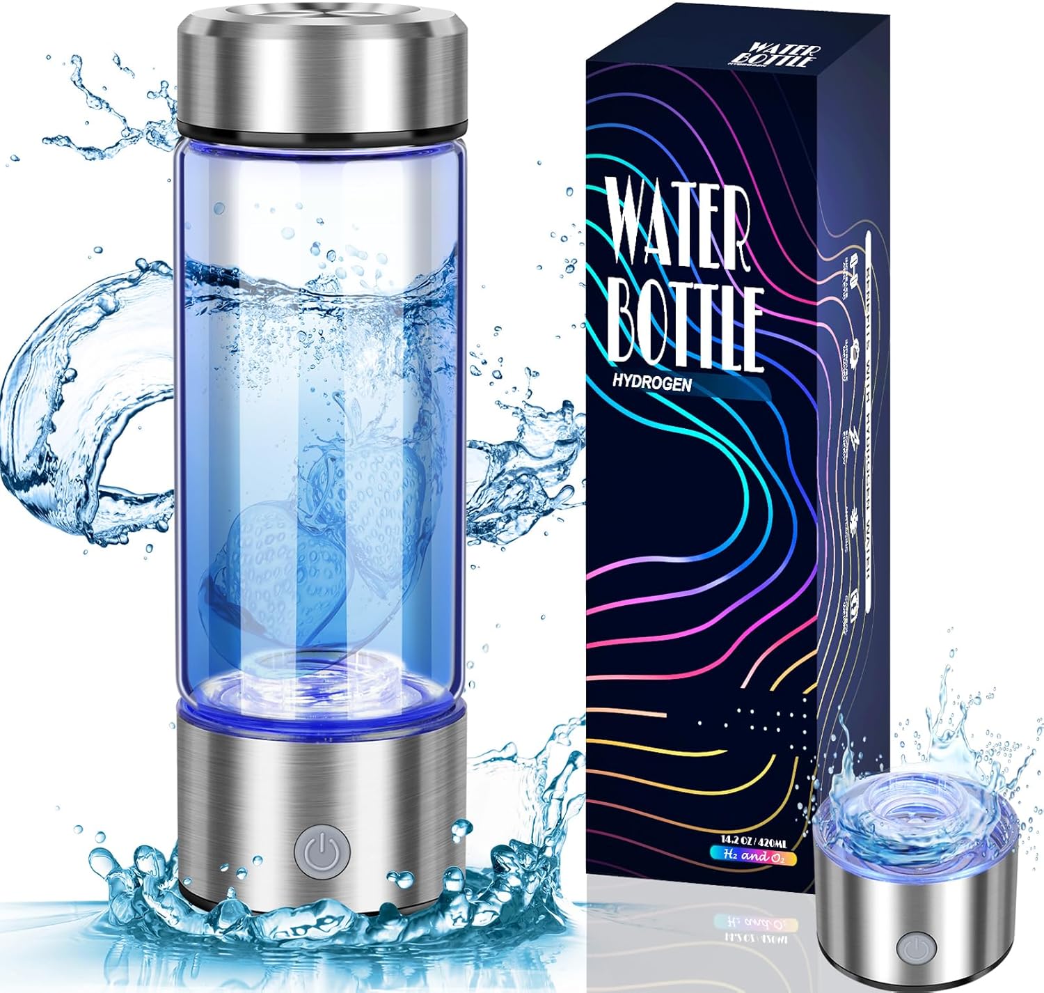 Hydrogen Water Bottle with SPE PEM 2024