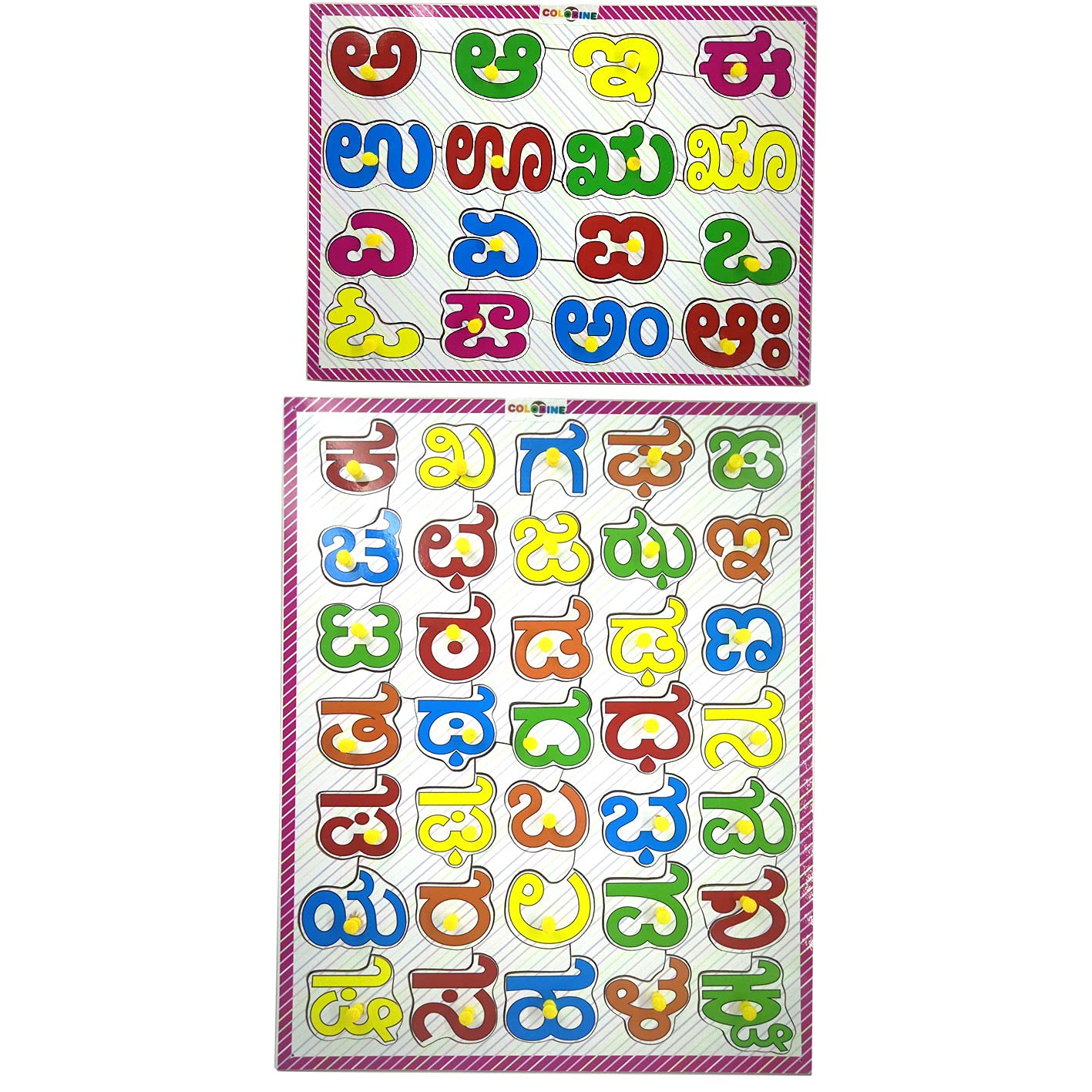Colobine Kannada Alphabets Puzzle Tray Board|Multicolour|Educational Toys for Kids|Educational & Learning Board Games|for Kids Age 3 Years & Above|Best Gifting Option (B09FY19468) Amazon Price History, Amazon Price Tracker