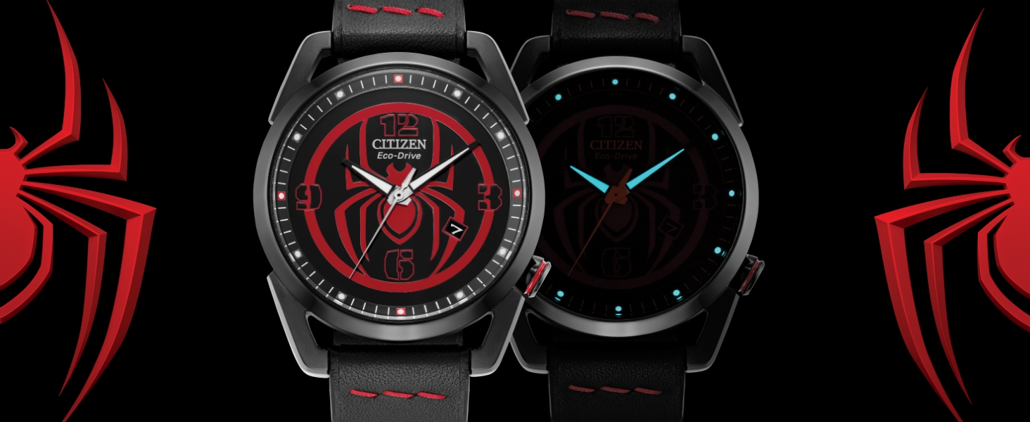 Amazon.com: Citizen Men's Eco-Drive Marvel Miles Morales Black Ion
