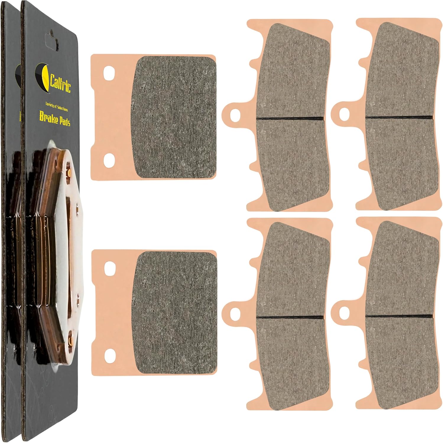 Caltric Brake Pads Compatible with Suzuki GSX1300 GSX 1300 Hayabusa 1999-2007/ ZX7R ZX-7R Ninja ZX750 1996-2003