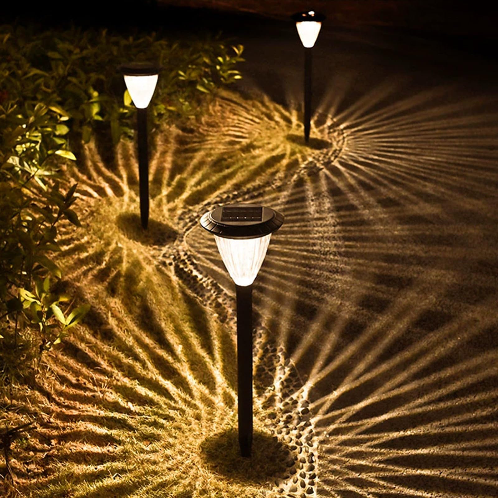 Amazon.co.jp: 翌朝まで長持ち点灯する ガーデニングライト 3個組