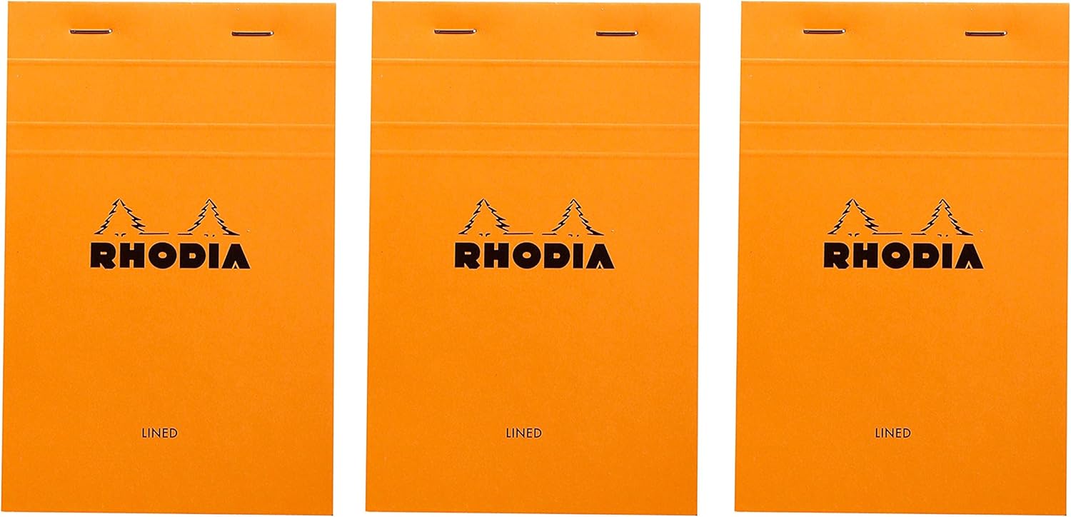 Rhodia Top Staplebound No. 14 Notepad (4.375 x 6.375), Pack of 3