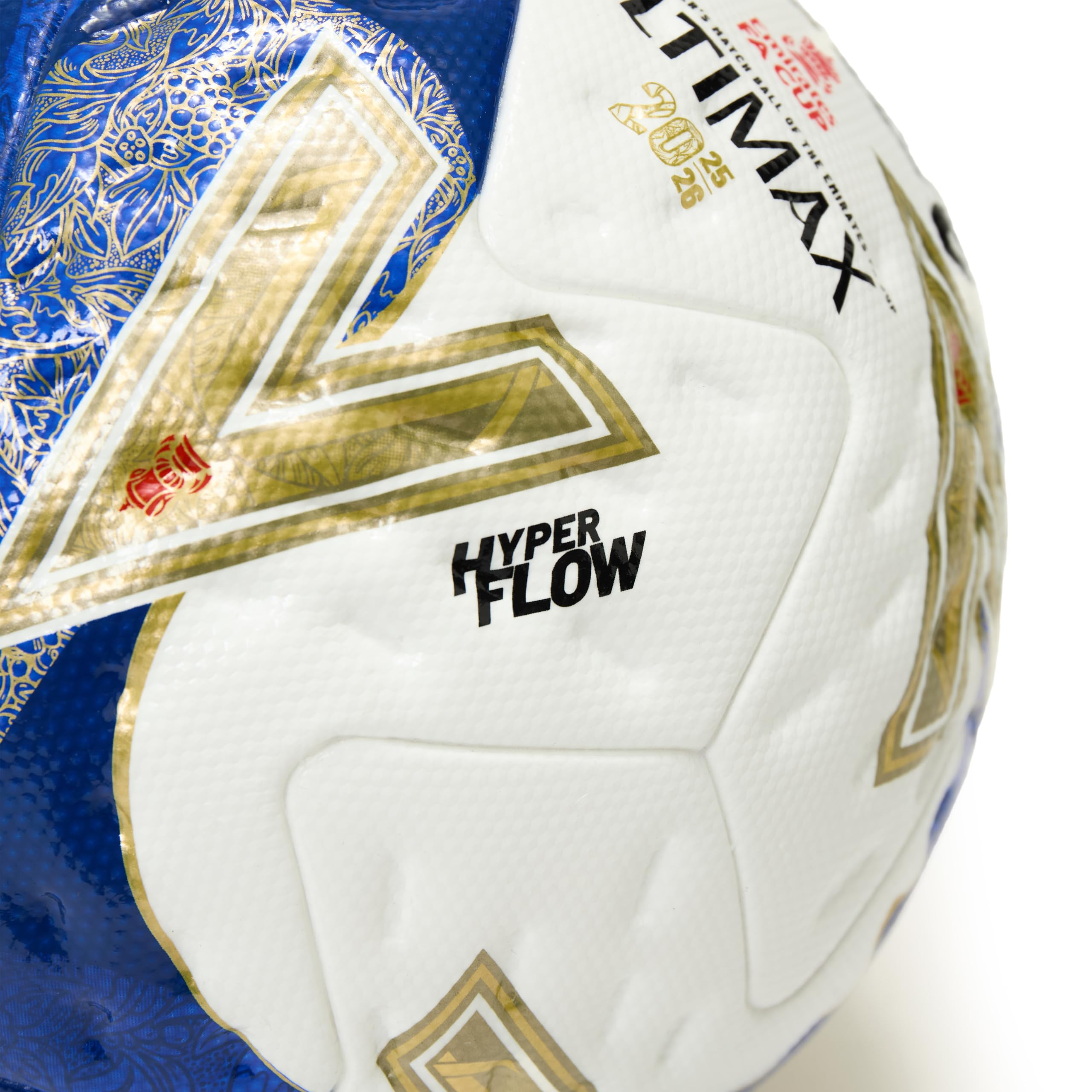 Mitre FA Cup Winn R Ultimax Pro 2526 Fútbol para Unisex Adulto, Blanco/Gold/Azul/Azul, 5