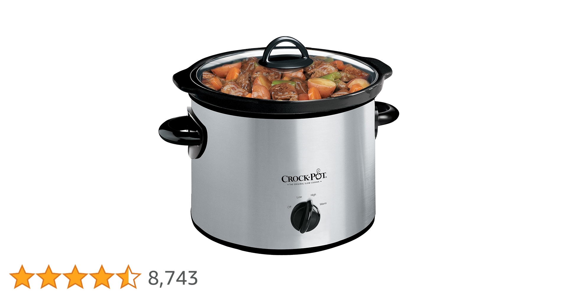 Amazon | クロックポット 手動 3クォート スロークッカー シルバー Amazon | クロックポット 手動 3クォート スロークッカー シルバー