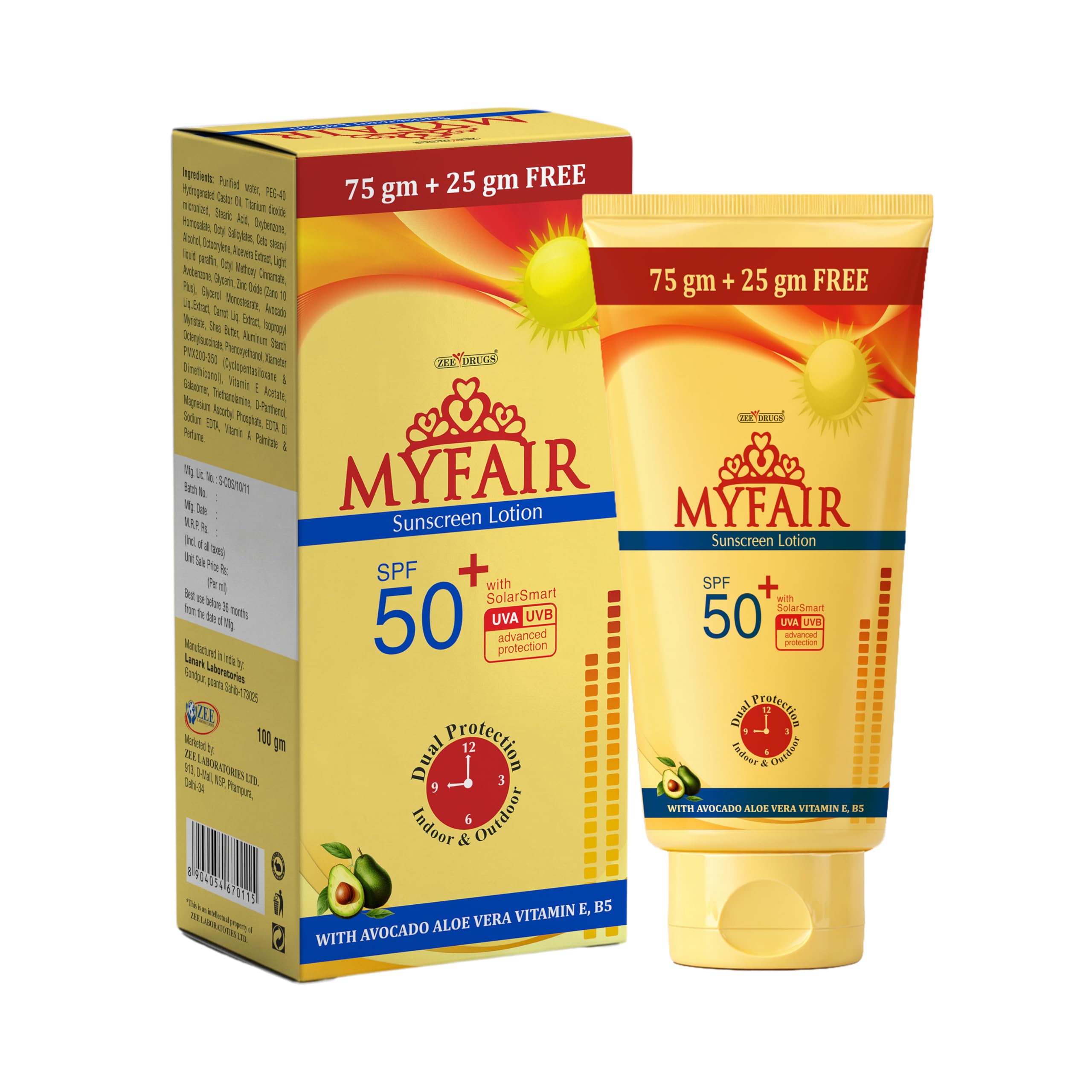 SPF 50+ Sunscreen Lotion with Broad-Spectrum UVA/UVB Protection | Lightweight Non-Greasy Formula, Hydrates and Nourishes | For All Skin Types | 100g-image-12