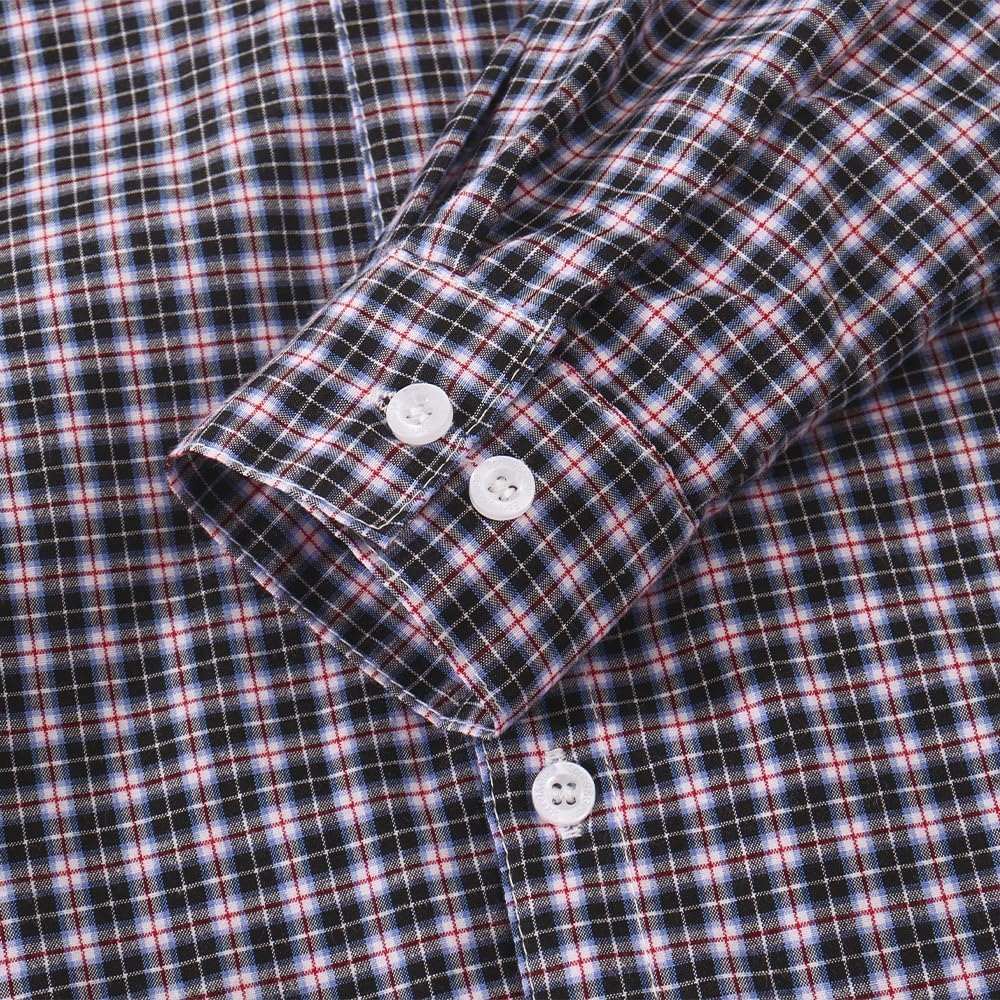 Spring&Gege Boys' Long Sleeve Button Down Shirts Casual Woven Plaid (4-12 Years) - Image 5