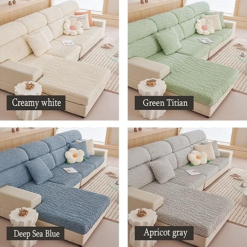 Miniatura 2 de PEvTN Funda de sofá universal resistente al desgaste, funda de sofá elástica gruesa y antiagarre, fundas de cojín elásticas de repuesto, fundas de
