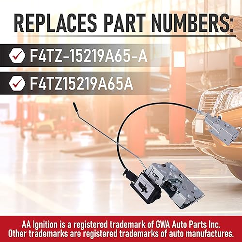 Miniatura 3 de AA Ignition Pestillo de bloqueo de puerta del conductor de repuesto con kit de cable y varilla – Compatible con vehículos Ford – Bronco, F Super