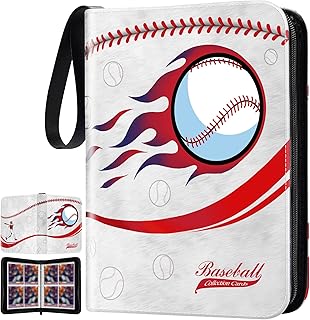Taycase Baseball Card Binder With Sleeves - 440 Pockets Trading Card Case, Sports Card Album 3 Ring Holder Card Collecting Book For Baseball, Football, Basketball, Soccer And Other Tcg Cards White