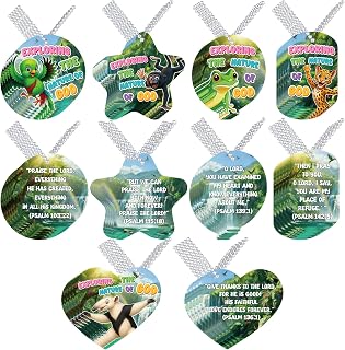 300 Pcs Rainforest Falls Tags Chains Awards VBS Decorations Kit