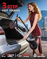 Vista 6 de NAVIC Electric Scooter with Dual SuspensionBraking, 350W500W Motor, 1922 Mph,Max 22252749Miles Range, Foldable E Scooter for Adults with App