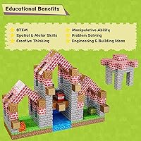 Vista 5 de BrainSpark 100 Cubos de Píxeles Magnéticos Mini – Bloques de Construcción Magnéticos Edición Pack Mundial de 2cm, Juguetes STEM Montessori