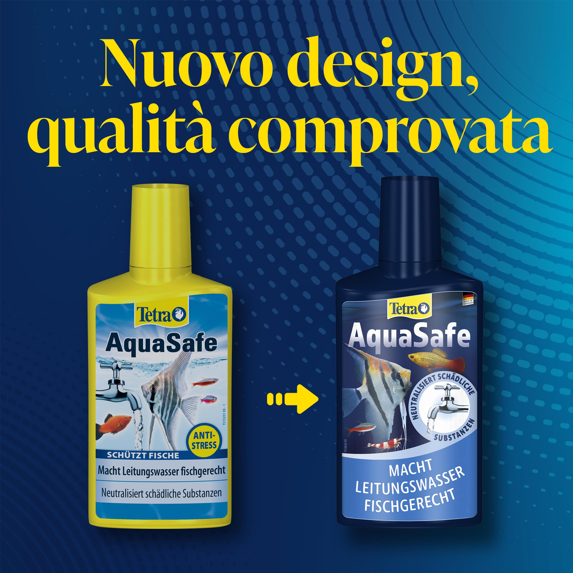 Tetra AquaSafe, Rende l'Acqua del Rubinetto Sicura, Neutralizza le Sostanze Dannose per i Pesci - 500 ml