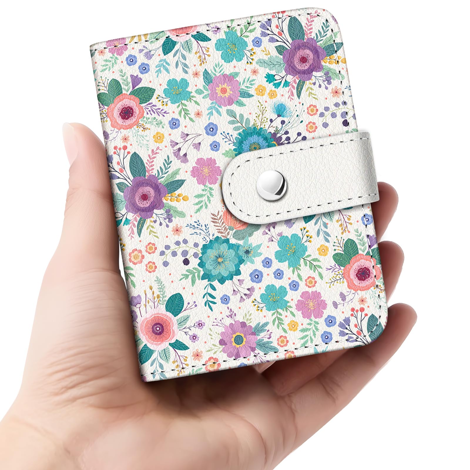 Album fotografico floreale primaverile estivo per film 5 x 7,6 cm, 56 tasche, mini album carino per Polaroid Fujifilm Instax Mini stampante istantanea, Kpop Photocard raccoglitore di