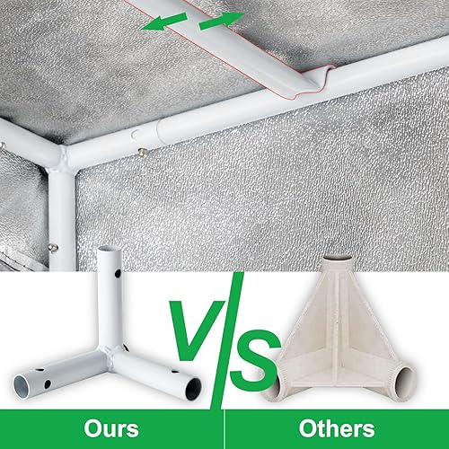 Miniatura 5 de Outvita Tienda de cultivo de 2 x 2, 24 x 24 x 48 pulgadas, de Mylar de alta reflectancia, sala de cultivo de plantas hidropónicas con bandeja de