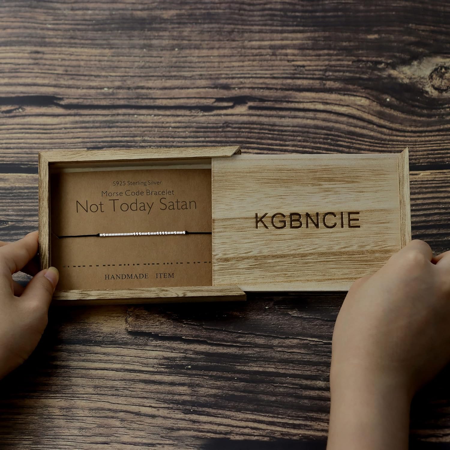 KGBNCIE Inspirational Gifts for Women, Morse Code Funny Gifts Bracelets for Women, Morse Code Bracelets Friend Gifts - Image 4