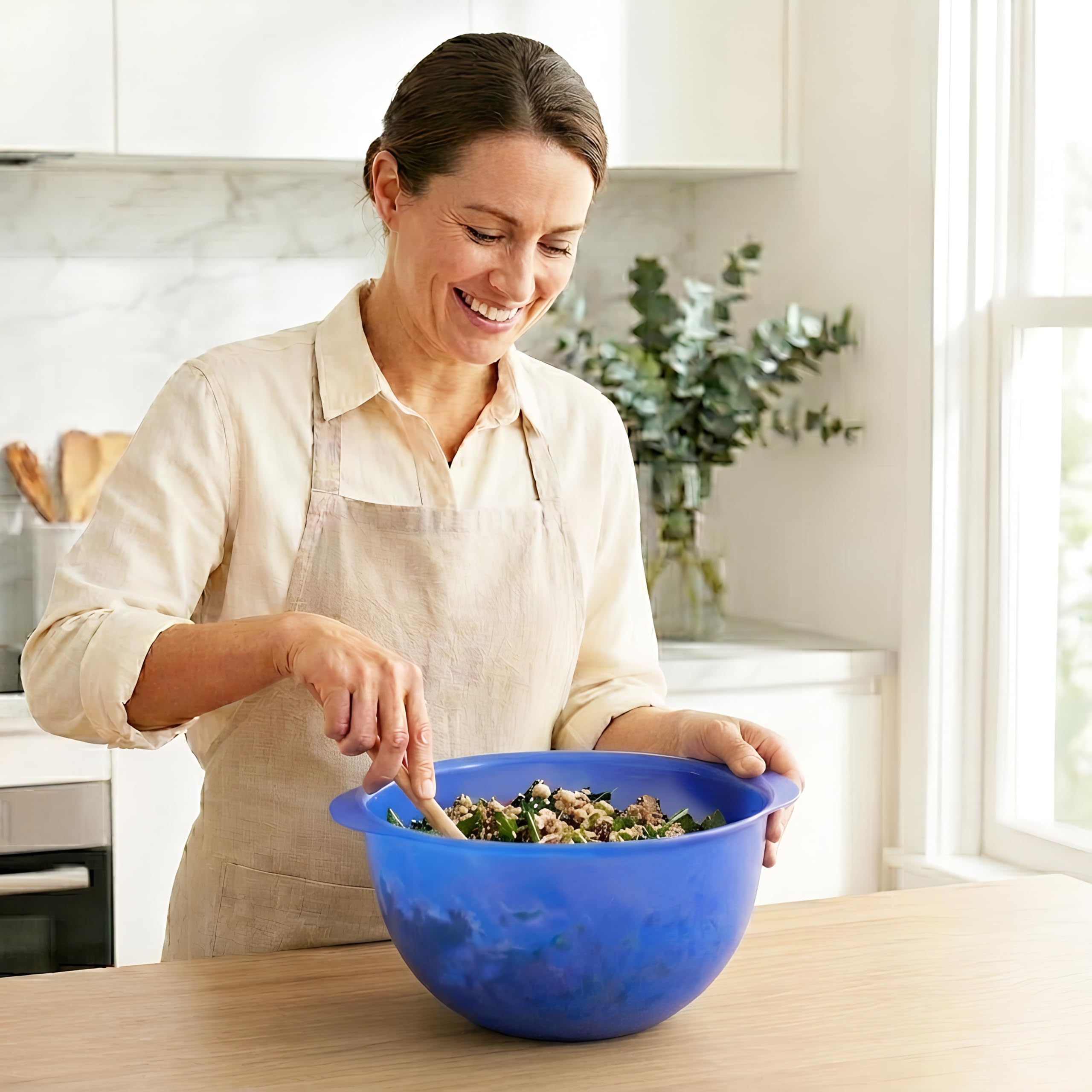 Tupperware Set di 6 ciotole classiche, 3+3 coperchi, lavabili in lavastoviglie, senza BPA, contenitori ermetici per alimenti a prova di perdite, per frigorifero e dispensa