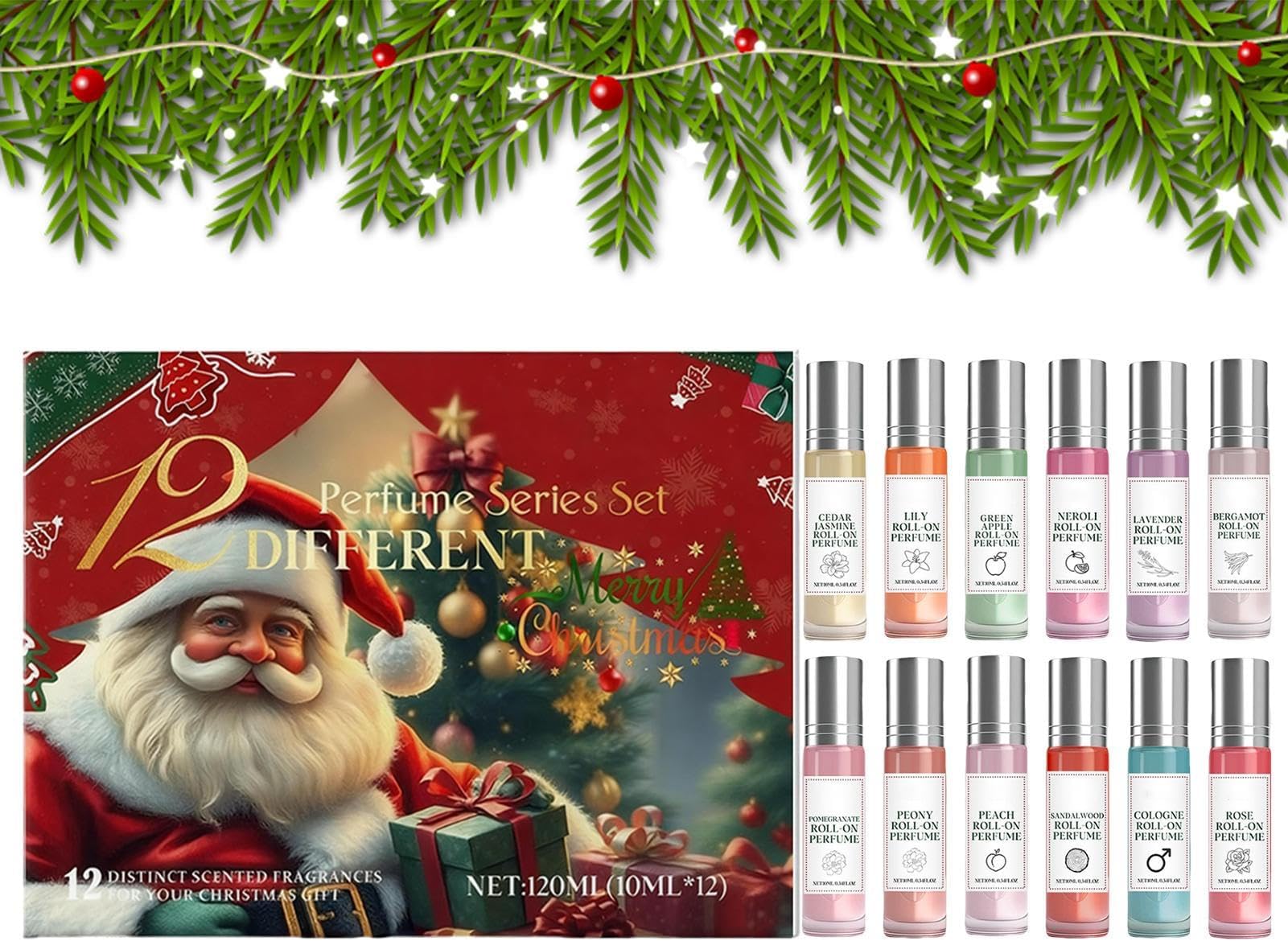 Christmas Perfume Set - Long Lasting Perfumes | Fragrance Set | for Commuting Dating Party Night Out Business Social Casual Gatherings Wife Girlfriend