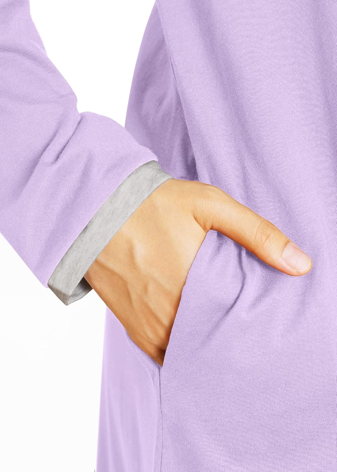 Latuza Women's Long Sleeve Nightgown Cotton Sleeping Gown - Image 3