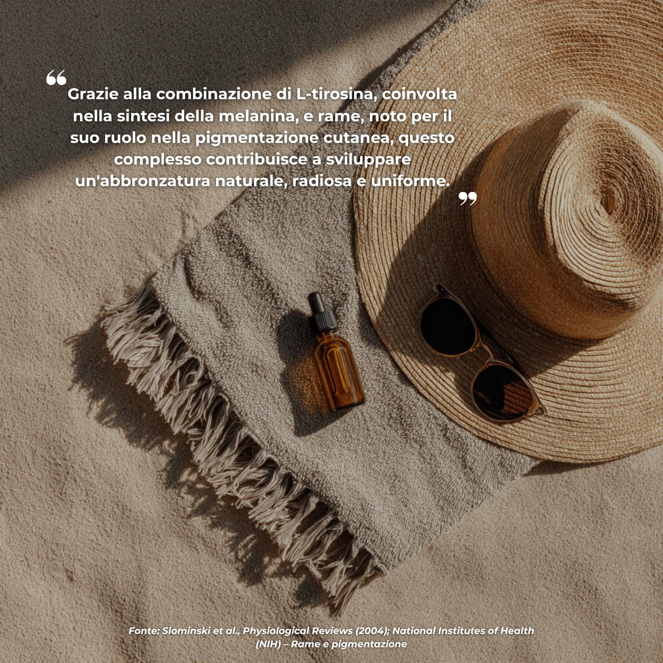 Complesso Abbronzatura – Pelle Dorata, Melanina e Protezione – Integratore Naturale – Prodotto in Francia