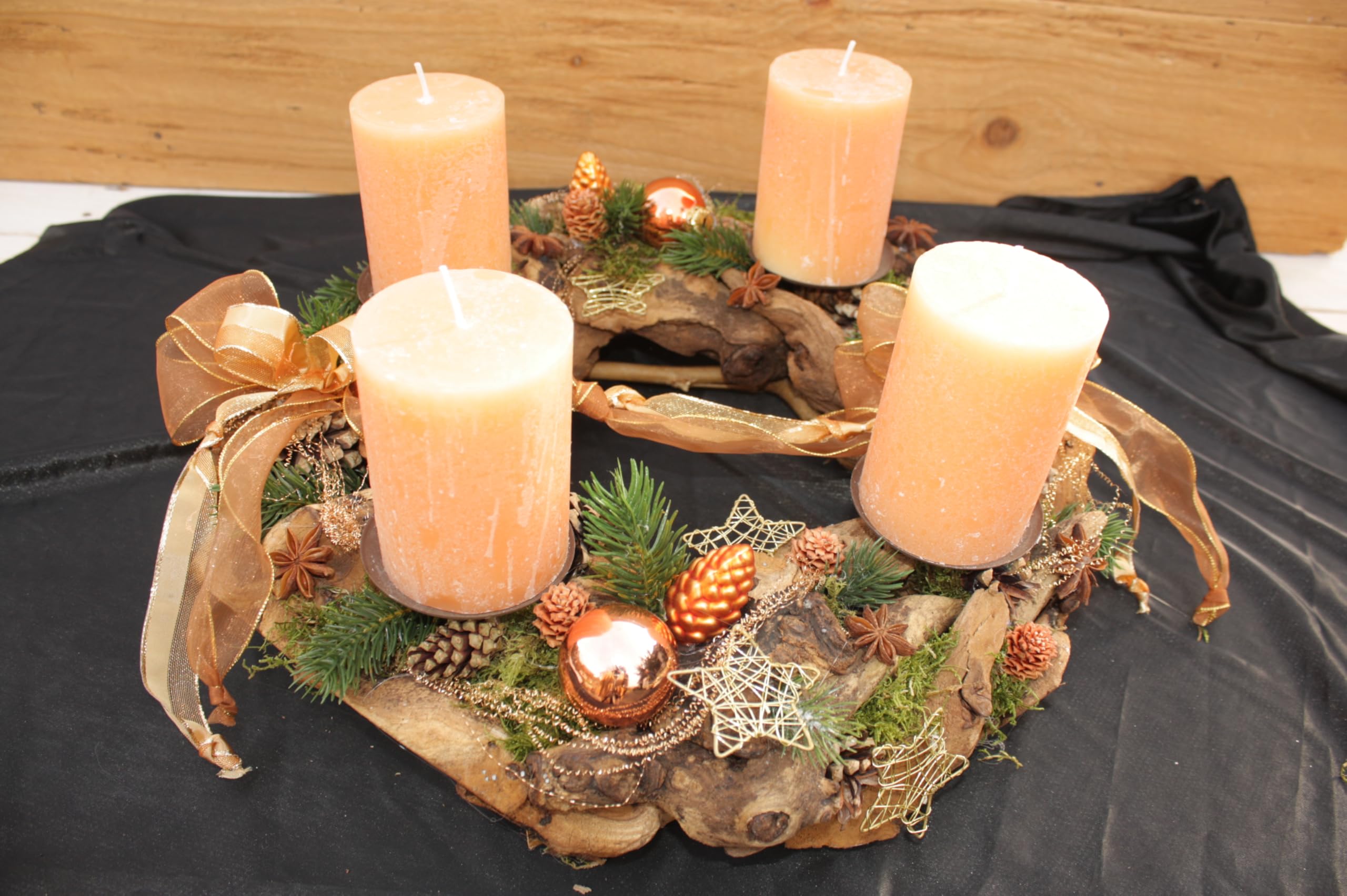 Adventskranz Orange D40cm haltbar