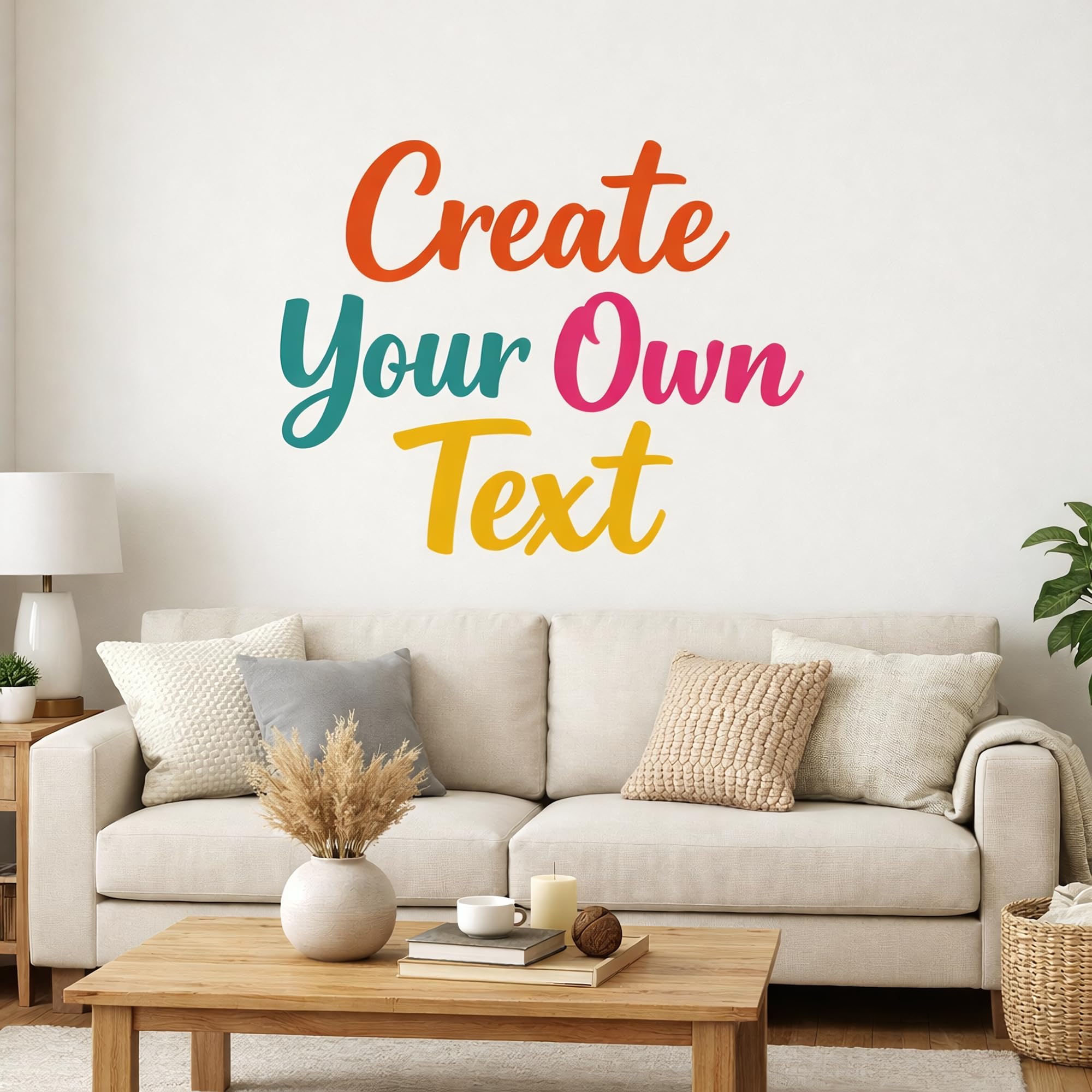 Custom Wall Sticker, Personalised Name, Quote and Logo, Vinyl Decal for Home, Bedroom, Living Room, Office, Shop Window