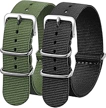 Nylon Watchband Replacement Quick Release Heavy Buckle Watchstraps for Men Women
