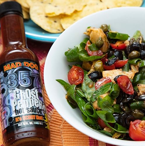 Miniatura 6 de Mad Dog 357 salsa picante de Naga jolokia 5oz