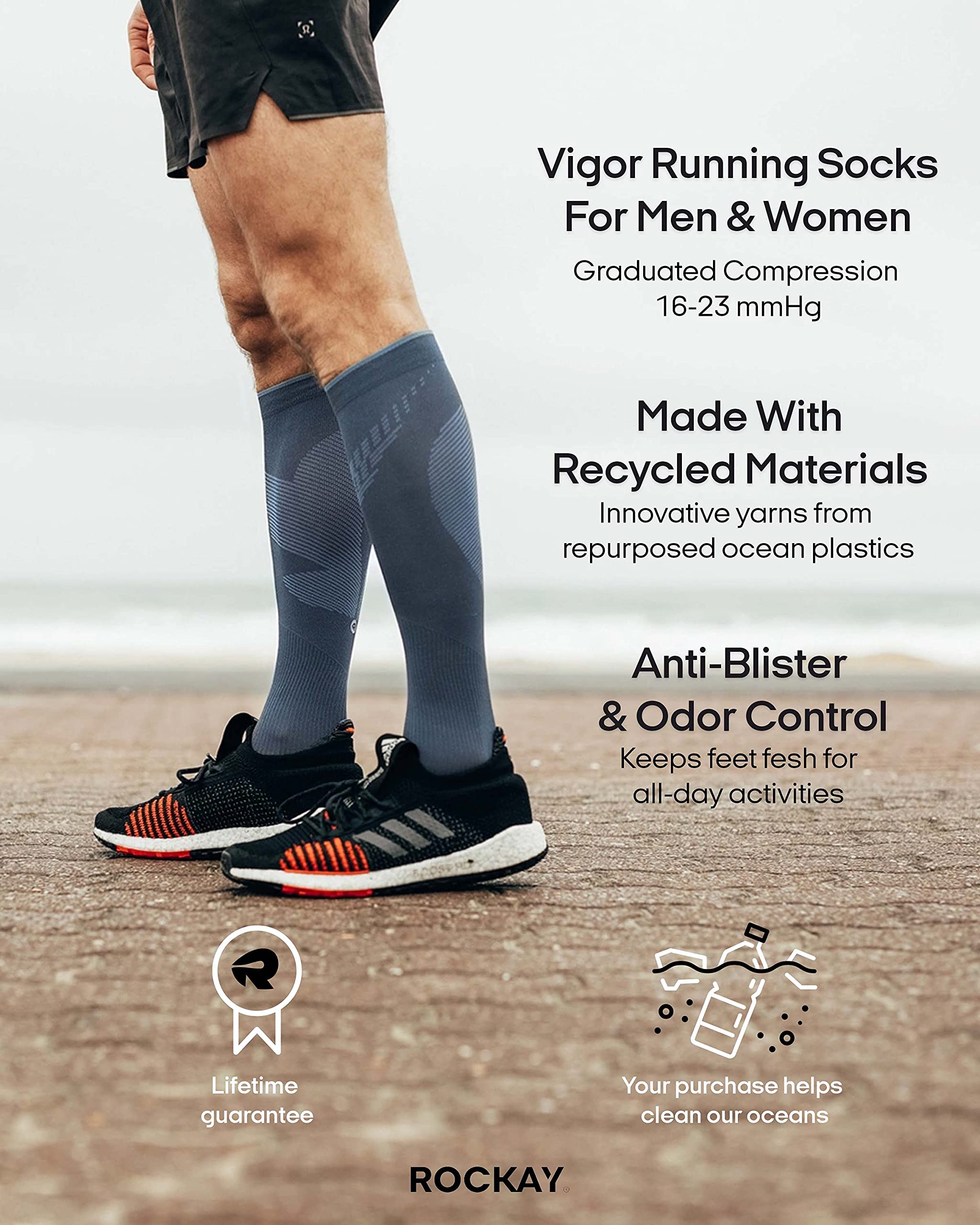 Rockay Vigor Graduated Compression Socks For Men And Women 16