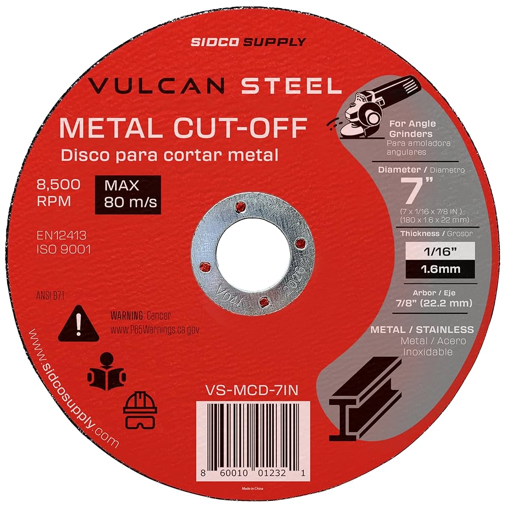 Amazon.com: 7 Inch Cut Off Wheel 5 Pack - Precision Smooth