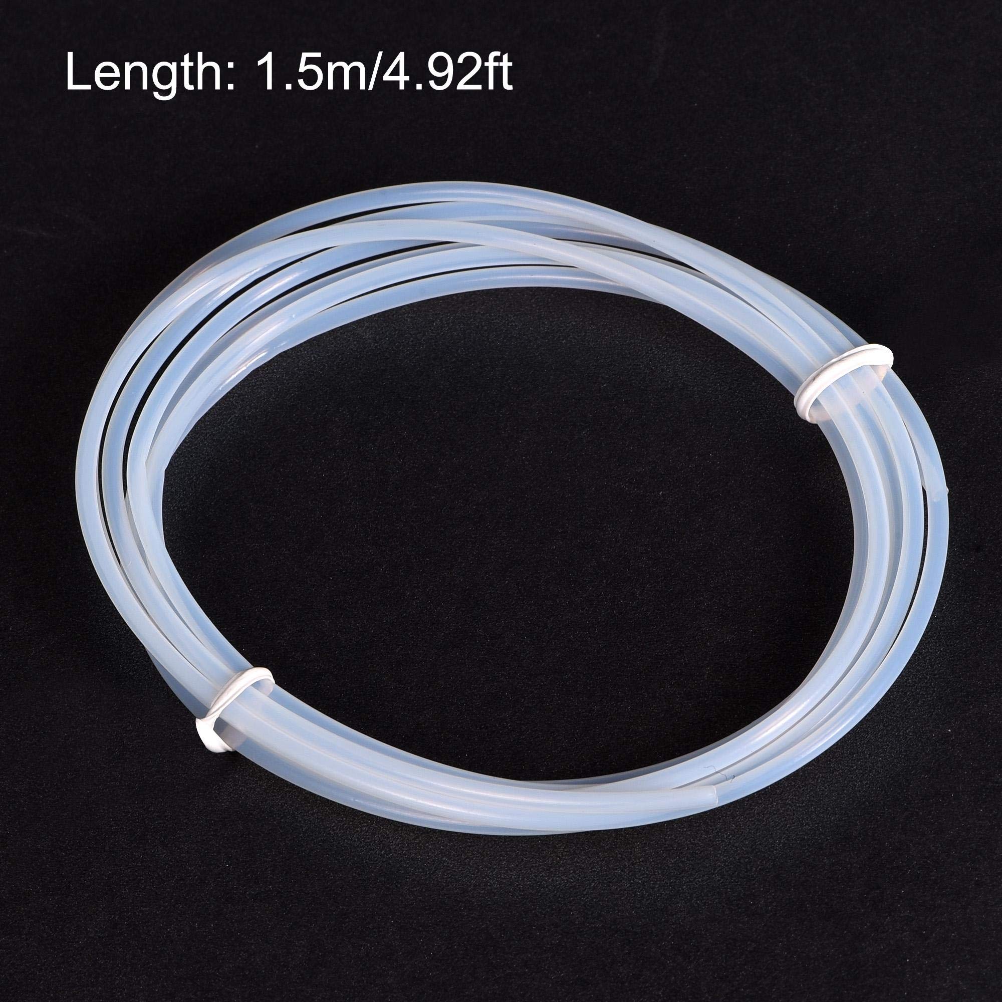 Tubo PTFE 1 Metro – Diametro Interno 0,5mm Esterno 0,9mm – Bianco, Per Stampanti 3D O Trasferimento Fluidi