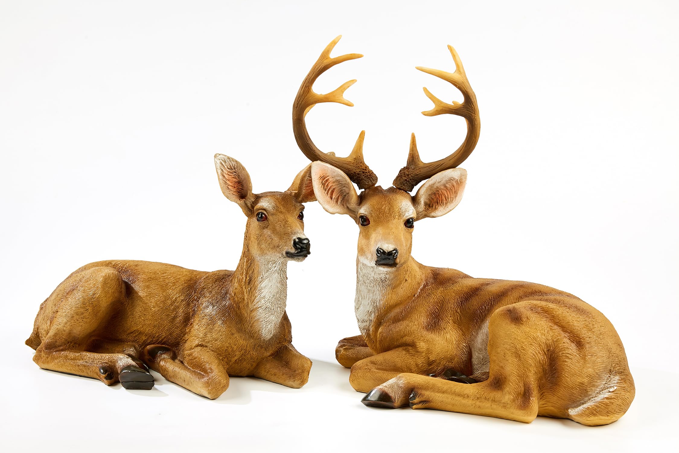 Amazon.com: JHVYF Adorable Deer Statue Decor for Garden Yard Buck